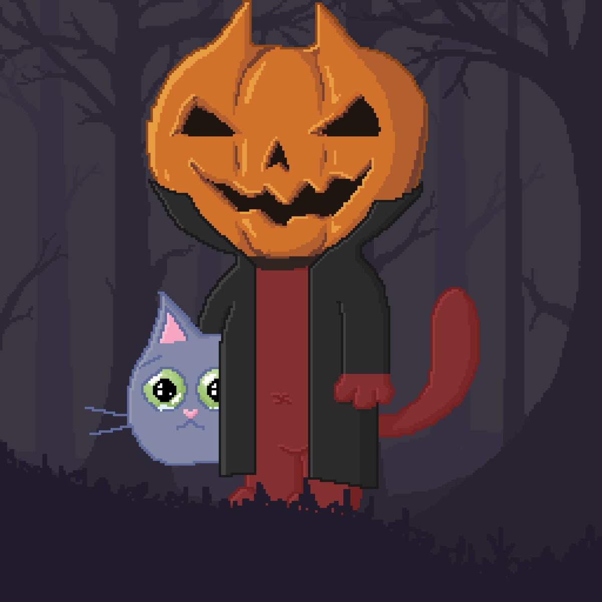 🔥 Halloween deal 🔥

2 cats in price of 1 🙀

Collect any spooky KoniCat (showed in graphic) and get Pumpkin cat for free 🎃

#NFTProjects #NFTcolletion #Halloween #NFTartwork #NFTartist