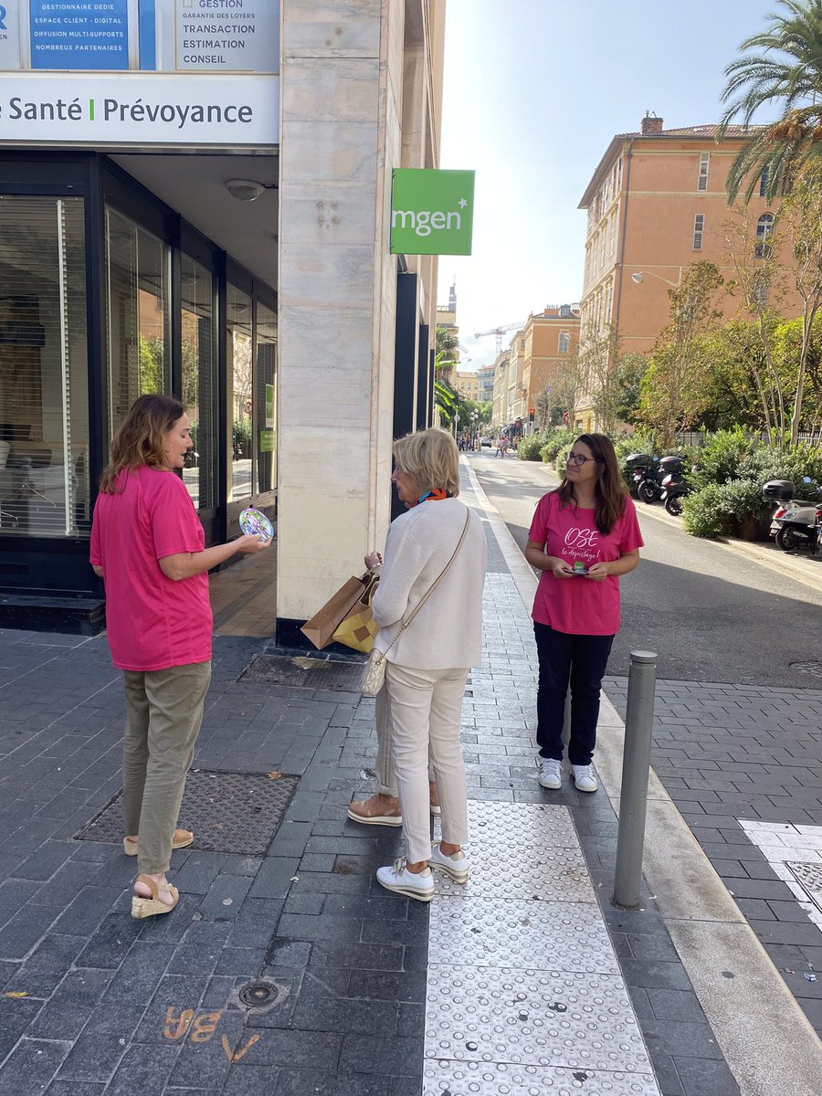 #OCTOBREROSE2022 Toute l’équipe MGEN se mobilise pour sensibiliser au dépistage : Ose le dépistage ! <a href="/LCancer06/">La Ligue contre le cancer 06</a> @groupe_mgen <a href="/Groupe_VYV/">Groupe VYV</a> <a href="/LaMut_fr/">La Mut' - Mutualité Française PACA SSAM</a>