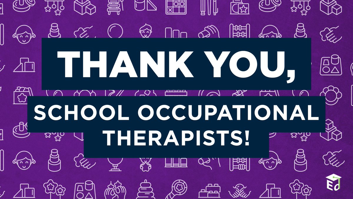 Thank you, school occupational therapists, for being a resource for teachers, helping students with their fine and visual motor skills, making a struggling student feel successful, and making parents proud. #ThankYouThursday #WorldOccupationalTherapyDay