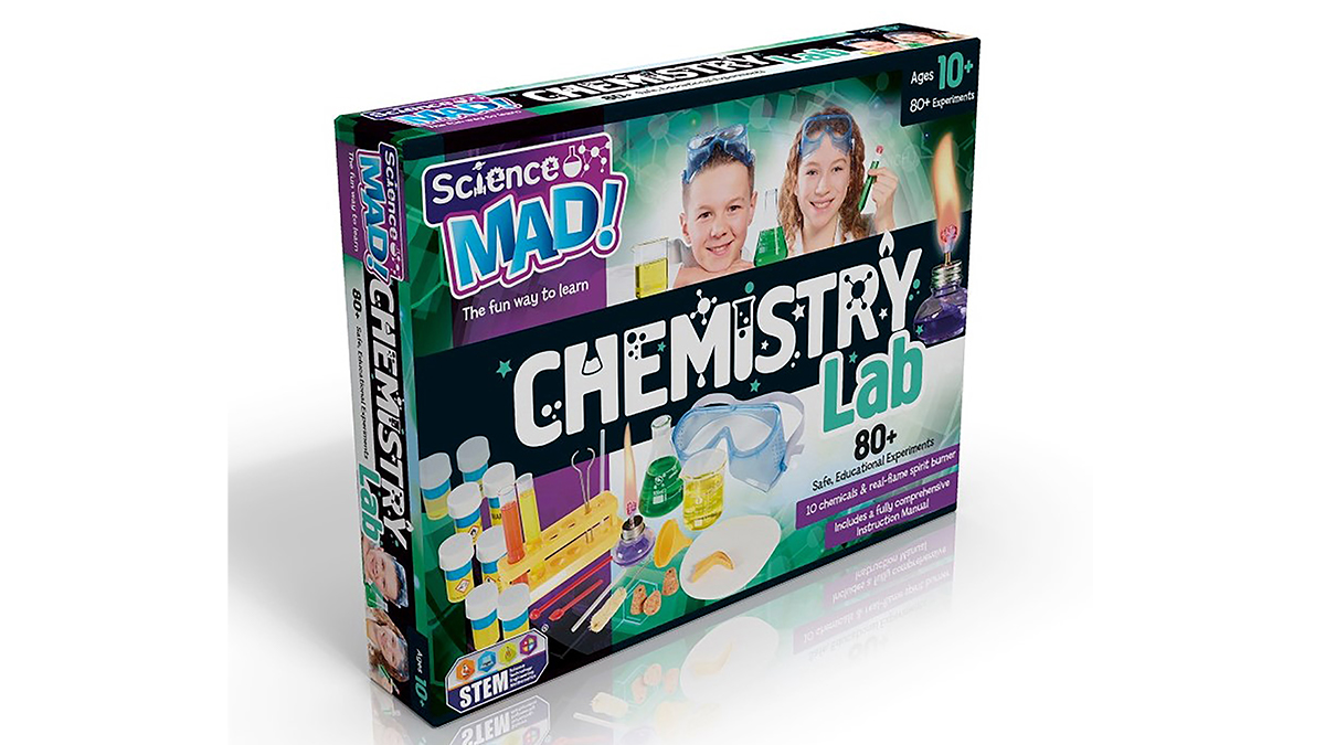 For our last #competition we've got two chances to win an epic #ScienceMad Chemistry Lab. To be in with a chance of winning one of the kits up for grabs, RT&amp;FLW within the next 8 minutes!