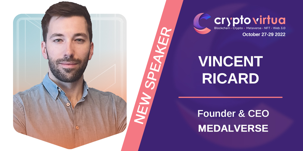 CryptoVirtua's tweet photo. 📢 La thématique des NFT vous intéresse-t-elle ?

Vous souhaitez en savoir plus sur les #NFT et leur connexion au monde du sport ?

Venez assister à la conférence de Vincent Ricard de @MedalVerse ! Elle est GRATUITE pour tous !

Rendez-vous le 28 Octobre 2022 à 15h30 ! 🚀 https://t.co/53XLlMwmza