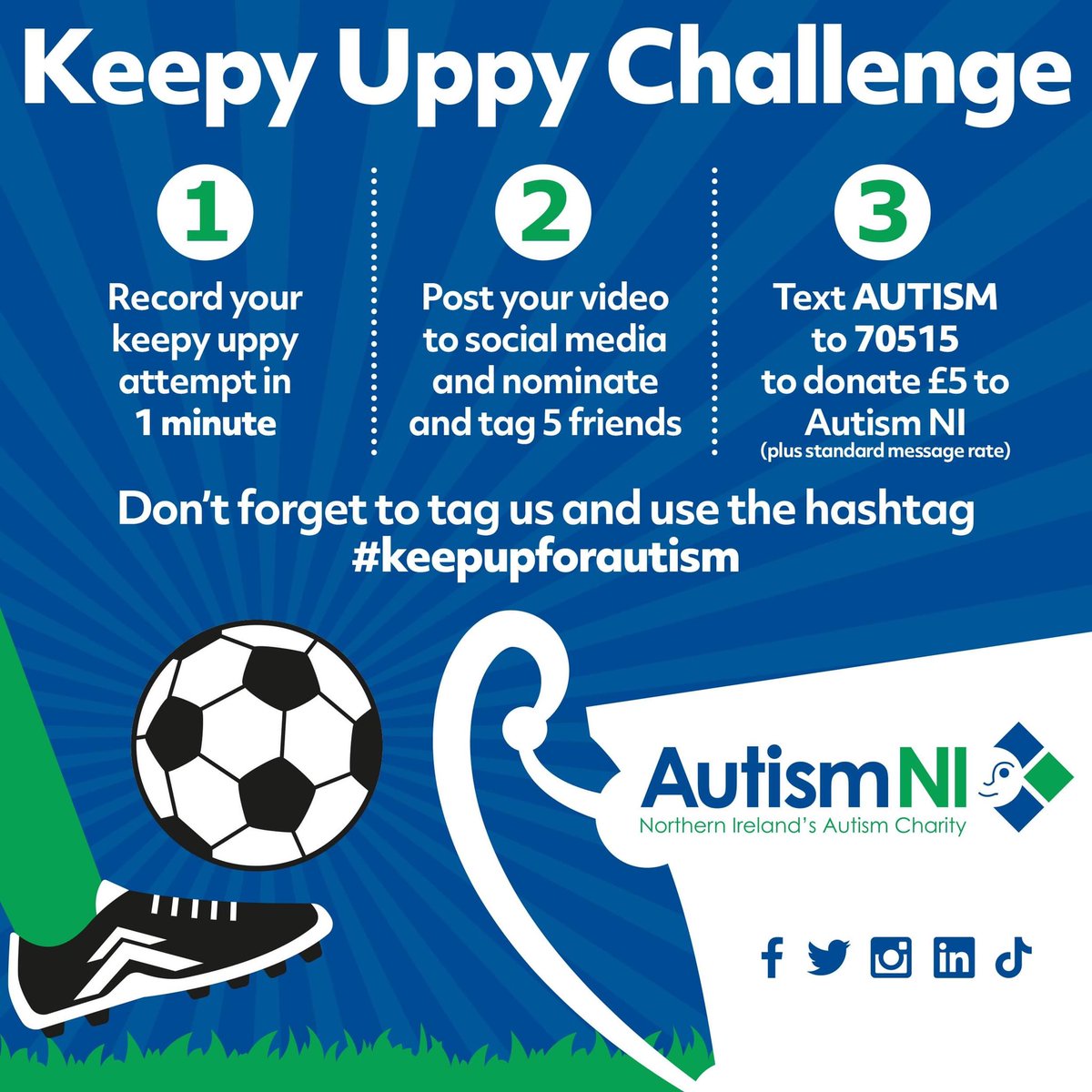 gemmacaddell86's tweet photo. Thank you to everyone who has taken part so far 😍 have a few videos coming in the next few days 💪 time to get fans from other teams involved so.....
@GlenBenson12
@NeilJont
@PadraigMarshall
@AnthonyYeHa
@UnitedMarlob
#irishleaguebehaviour
#keepupforautism https://t.co/RnLKfP7EHU