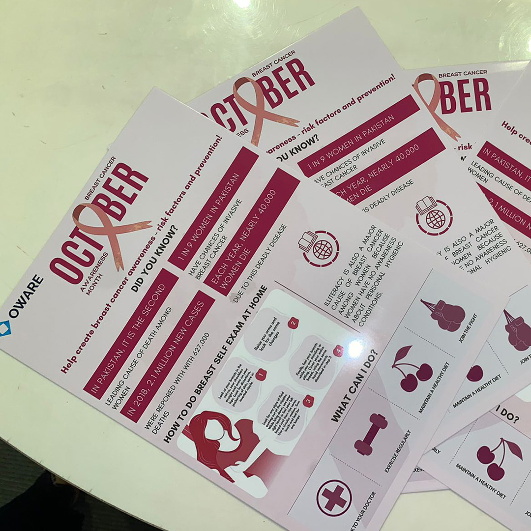 owaretech's tweet photo. We pledged to take care of our loved ones by raising awareness about risk factors and preventive measures for breast cancer.
We partnered with @sehatkahani to educate female colleague &amp; family members🎗️

#pinktober #bca #OwareCare https://t.co/H7HAnBohWu