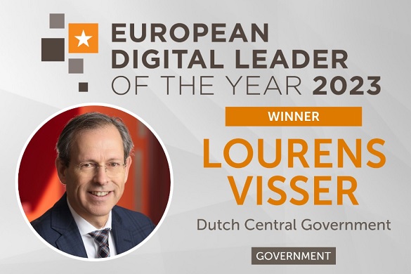 CIO Rijk Lourens Visser is door CIONET uitgeroepen tot 'European digital leader of the year' 2023. #leader Bekijk het interview met hem op onze website. #digitaalleiderschap #iBestuur ap.lc/142PA