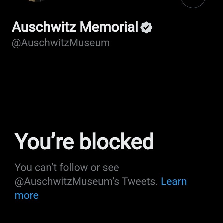 Hi tweeps, a reminder that Auschwitz memorial blue tick ac blocked me, when I questioned them on their stand on Bandera loving Ukronazis.