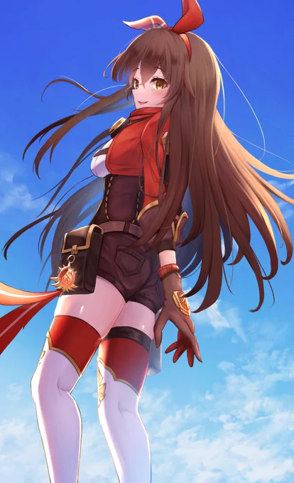 アンバーちゃん太ももは盛りすぎるくらいが良い#原神 #GenshinImpact 