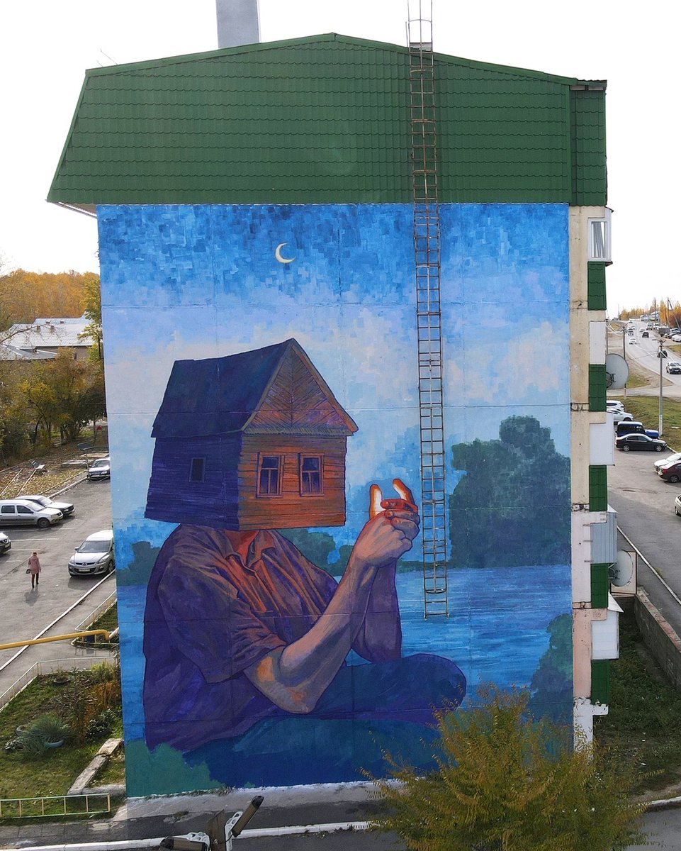 brababella's tweet photo. #Streetart by #RustamQBic @ #Dolgoderevenskoye, Russia, for #ะฝะฐัmural
More pics at: https://t.co/MoUYnCWFU9
#streetartdolgoderevenskoye #streetartrussia #russiastreetart #arteurbana #urbanart #murals #muralism #contemporaryart #artecontemporanea https://t.co/4TpUL8HTQf