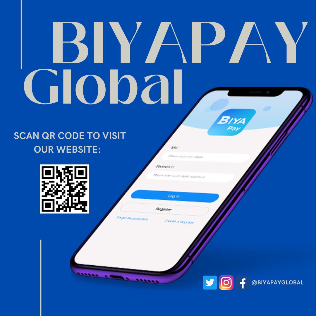 BiyaPayGlobal's tweet photo. Register now! ➡️ https://t.co/AWiFZBh1Wt
.
.
.
.
.
.
#BIYAPAYFamily #cryptocurrency #crypto #newtoken #biyapay #trading #digitalwallet #bitcoin #usdt #eth #cryptotrader #cryptominer #trendtrader #tradingtips #stockmarket #cryptoworld #cryptonews #stockholm https://t.co/z0kHFgGYm0