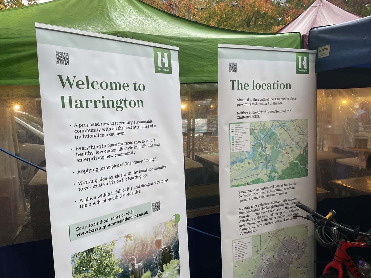 Setting up our stall at Gloucester Green Market Oxford to launch the community participation process for Harrington a new 21st century sustainable community with all the best attributes of a traditional small market town - more details harringtonnewsettlement.co.uk <a href="/jtp_placemaking/">JTP</a>