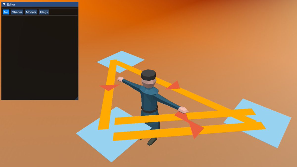 Aulexiann's tweet image. Again fundamental code refactoring and get graph - cursed 😄
Now by matrices: foreach apply for wanted model vertices and add to one new model (here quad and tris).
#cppdev #indiedev #gamedev #indiegame #solodev