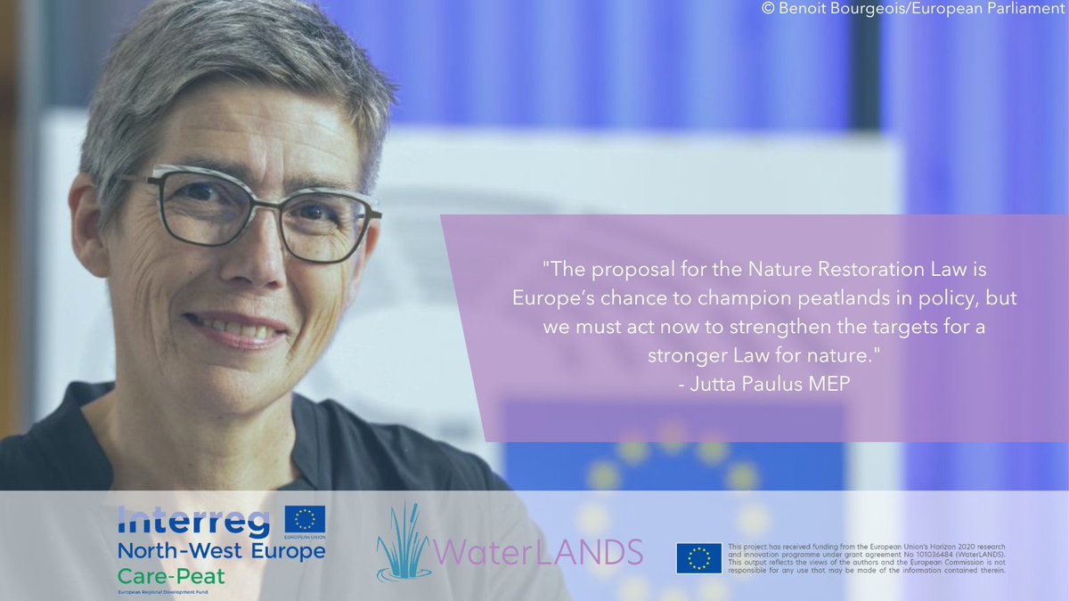 Press release on yesterday's @WaterLANDS_EU #RestoreNature policy event with @JuttaPaulusRLP calling for stronger #peatland restoration targets  erinn.eu/news/for-peat-… #WaterLANDSH2020