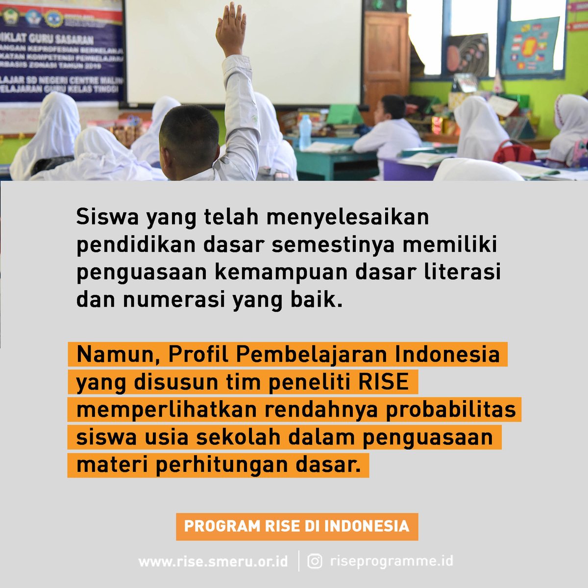 SMERUInstitute's tweet photo. Dalam beberapa dekade terakhir, Indonesia telah mengalami banyak kemajuan dalam bidang pendidikan.

Namun, capaian tersebut belum dibarengi dengan peningkatan kualitas pendidikan. Seperti banyak negara berkembang lainnya, Indonesia kini mengalami krisis pembelajaran.⁠ https://t.co/7zipHXdhon