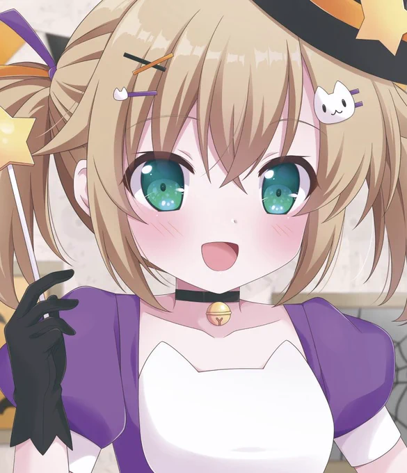 せっかくなので、お顔まわりアップめですー。ロリめったに描かないから描いてる時は「なんか私の絵に見えなかったらどうしよう」って思ってたのに完成したら普通に私の絵だったあと服のデザインが完全に私!#ちとせざかパーク #千歳坂46 