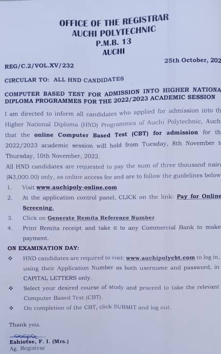 Auchi Polytechnic Alumni Association (APAA) tweet media