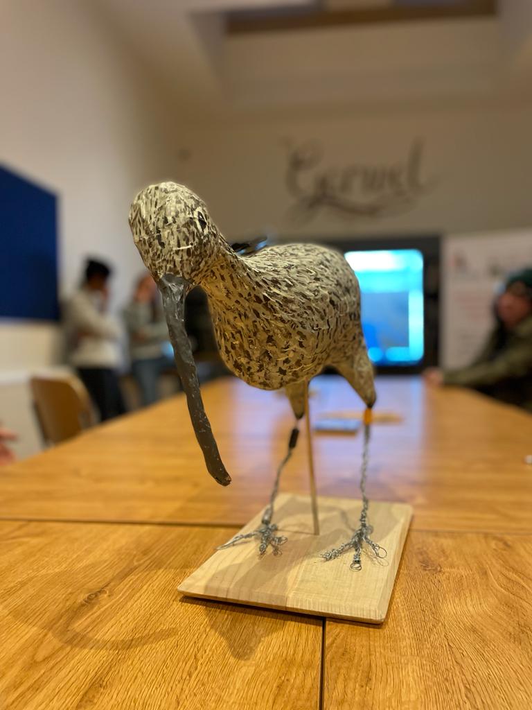 Our #StandforNatureWales Youth Action Group in Machynlleth were joined by @ECHOESproj last week & their fantastic models. They explained their work in collecting & studying goose poo to determine the food sources of these birds, as behaviour adapts to the climate crisis.