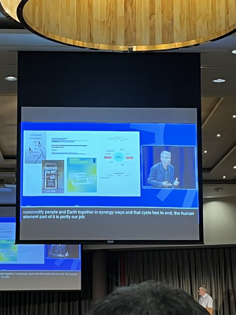 “The system and society beats up the people. How much are we helping to change that shift as mental health leaders?”: <a href="/DrGaryBelkin/">Gary Belkin</a>. Inspirational talk about the social effect of climate change #IIMHL2022 #ClimateCrisis #socialcrisis #mentalhealth #IIMHLEURO2022