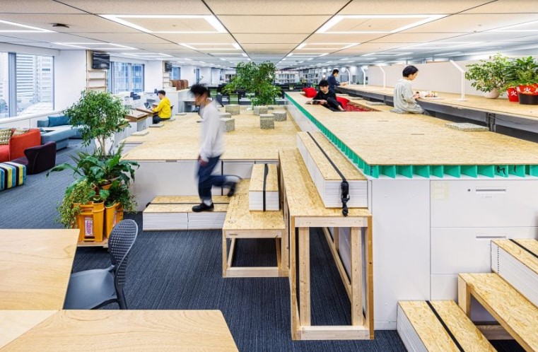 #MykonLoves❤️// Semba Corporation creates own office interior from reclaimed materials.

To see more, click: shorturl.at/myBFS

#Dezeen #Mykon #interiordesign #architecture #architecturaldesign #officespace #officedecor