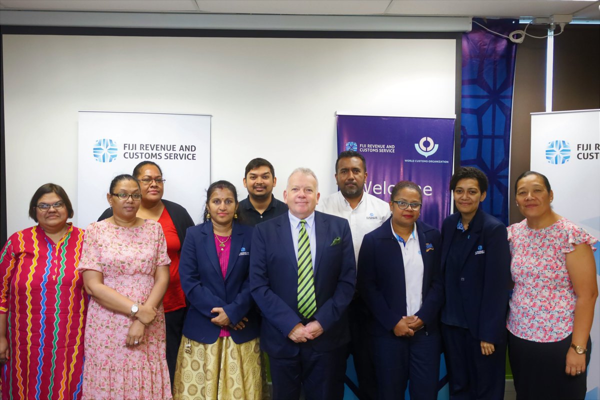 WCO_OMD's tweet photo. WCO Mercator Programme diagnostic mission conducted for Fiji 🇫🇯 Revenue and Customs Service
➡️ https://t.co/G4OuHILbkA
#WCO #Customs #TFA #TradeFacilitation #MercatorProgramme https://t.co/Zb303TIuKV