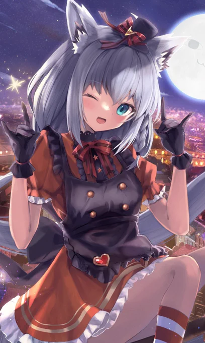 ハロウィンなフブキちゃん#絵フブキ 