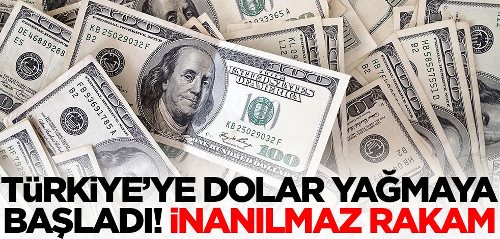 Türkiye'ye dolar yağmaya başladı! İnanılmaz rakam yeniakit.com.tr/haber/turkiyey…