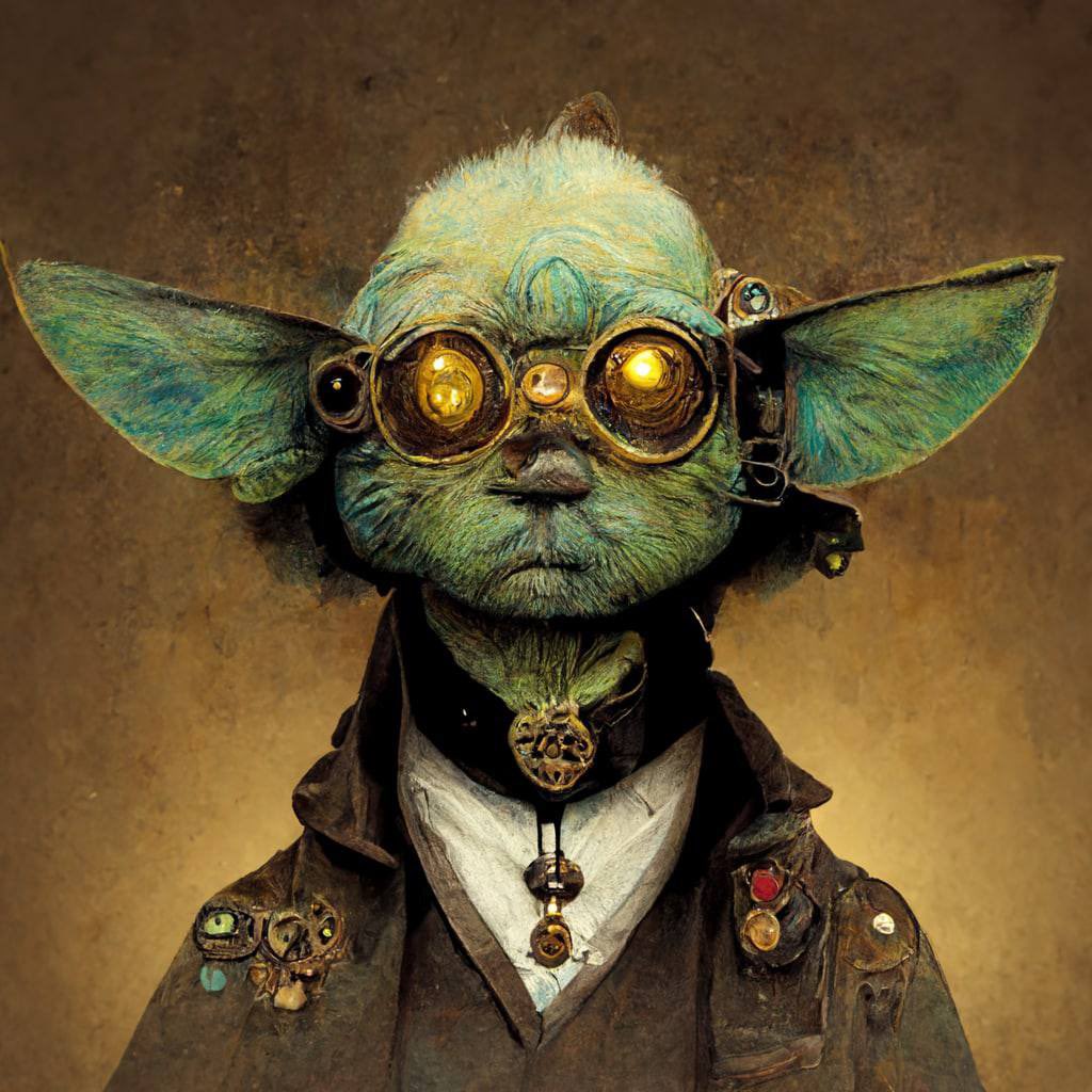 Запрос: «Персонажи из звёздных воин в стиле стимпанк». Все изображения сгенерированные нейросетью Midjourney.👇