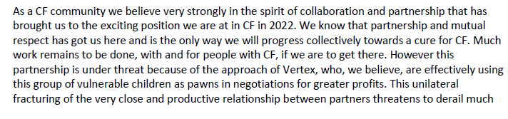 NCPCF's tweet photo. The NCPCF have received a position statement from the Consultant Respiratory Specialists with an interest in Cystic Fibrosis on the ongoing access issues to Kaftrio for children in Ireland with CF #Kaftrio #CF https://t.co/45ZCYDNm0E