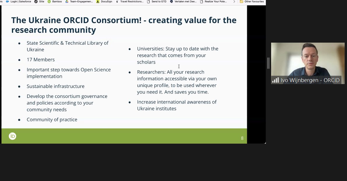 🇺🇦 Ukrainian <a href="/ORCID_Org/">ORCID Organization</a> Consortium launches coordinated by <a href="/DntbUkraine/">ДНТБ України</a> with 17 members  - one of the steps in implementing the national #openscience action plan #OSICU2022 #OAWeek