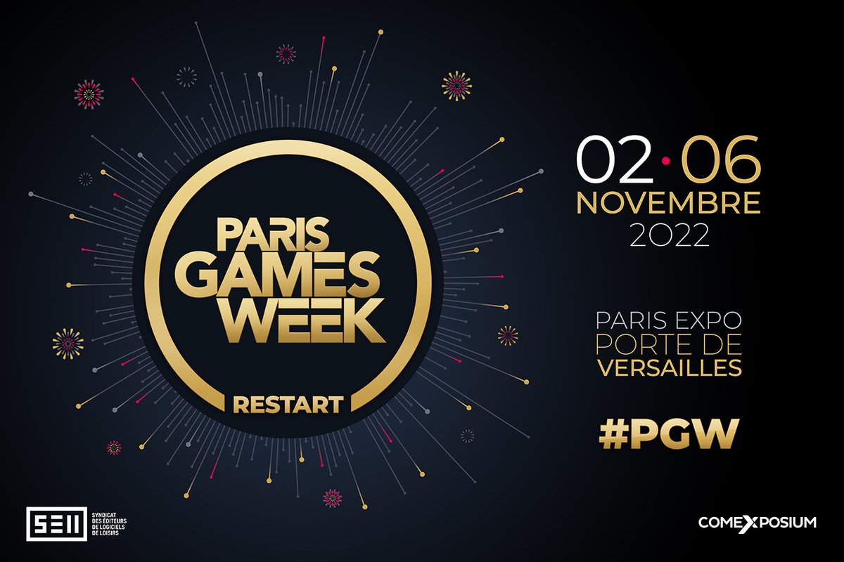 JVCom's tweet photo. 🎮🎁 CONCOURS PARIS GAMES WEEK 2022 🎁🎮

On vous fait gagner 2x2 places pour la journée de votre choix ! #PGW2022 #PGW #PGWRestart 

Pour participer : 
🎁 RT+Follow @JVcom 🎁 
🎉 2 gagnants 🎉 

TAS le 28/10 : https://t.co/zvCDXkvK17 https://t.co/2SquLWzkLq