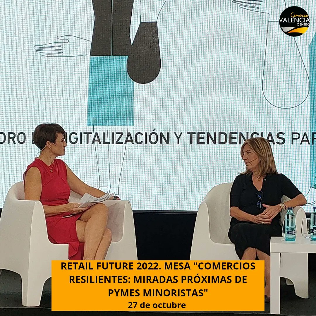 VLCshopping's tweet photo. El presidente @BorjaAvila87 ha participado en la quinta edición del @retailfuturecv, en la mesa "Comercios resilientes: miradas próximas de pymes minoristas".

Junto a él han intervenido José Luis Beltrán, gerente en @Coinfer_1966  y Gloria Vaquer, presidenta de @COMERCMOBLE https://t.co/dENmZGpqeZ