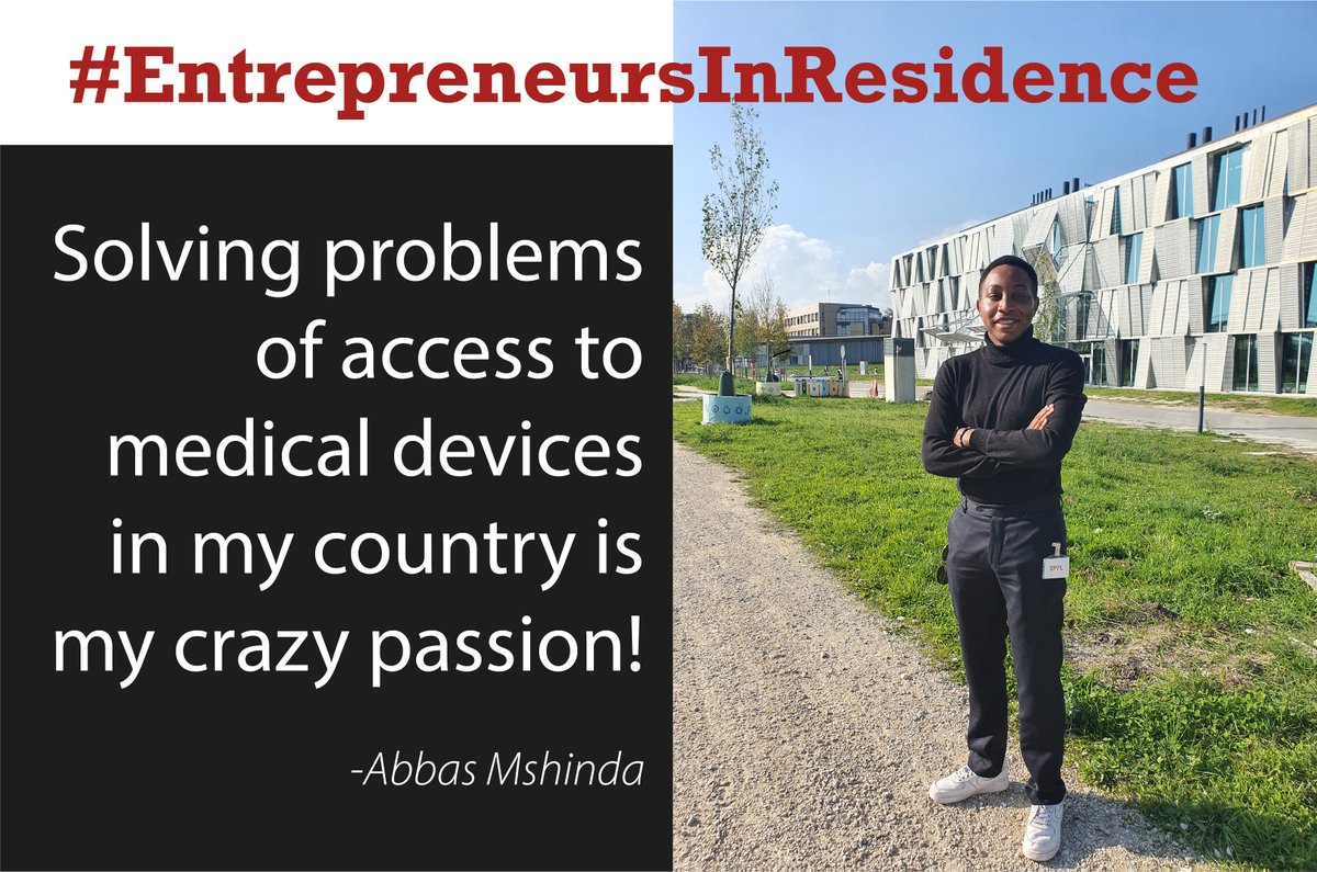 #EntrepreneursInResidence: Abbas Mshinda is no #dentist but he could fix your teeth😬! 
He's among 6 🇹🇿 #entrepreneurs spending 3 months in 🇨🇭 to boost tech &amp; biz skills <a href="/EPFL_en/">EPFL</a>. 
His #startup LabX 3D prints dental implants in #Tanzania 👏🏾

<a href="/LabXTech/">LabX</a> <a href="/AbbasHassan07/">Abbas Hassan</a>