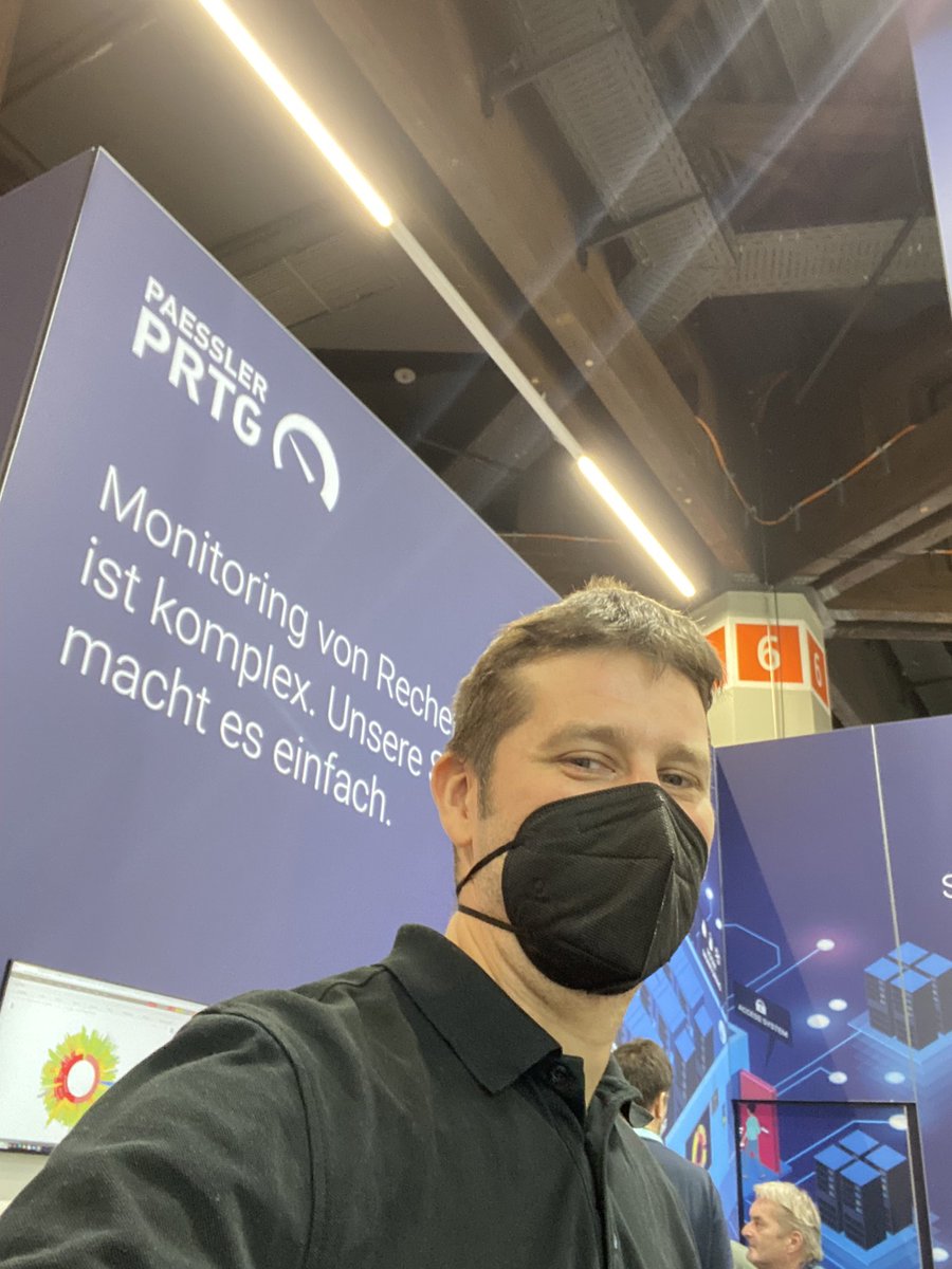 At the IT-SA in Nürnberg today. Come talk to us at booth 315 in hall 6. #monitoring #prtg #paessler #itsa2022
