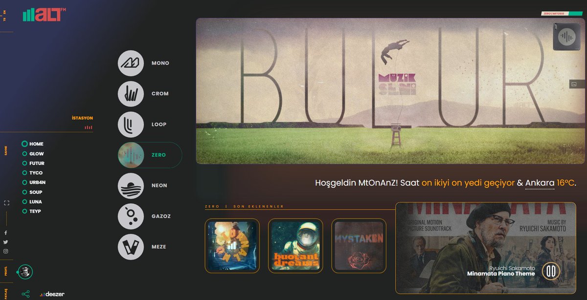 Eski dost şehre geri dönmüş. tasarımı da yenilenmiş listeler de bira diyemesek de yeniden çok yaşa malt.fm