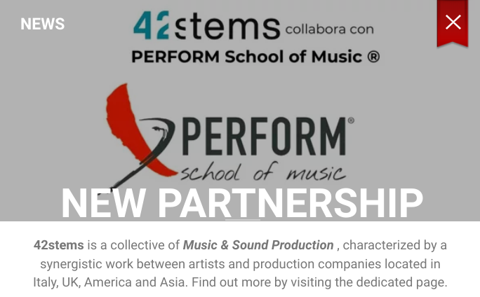42_stems's tweet photo. 💥42stems COLLABORATES with the International music School of Turin PERFORM School of music ®.

DISCOVERhttps: https://t.co/P7oh44uZrM
and our partnership: https://t.co/HXo9xe2yP8 https://t.co/tFmschhbdk