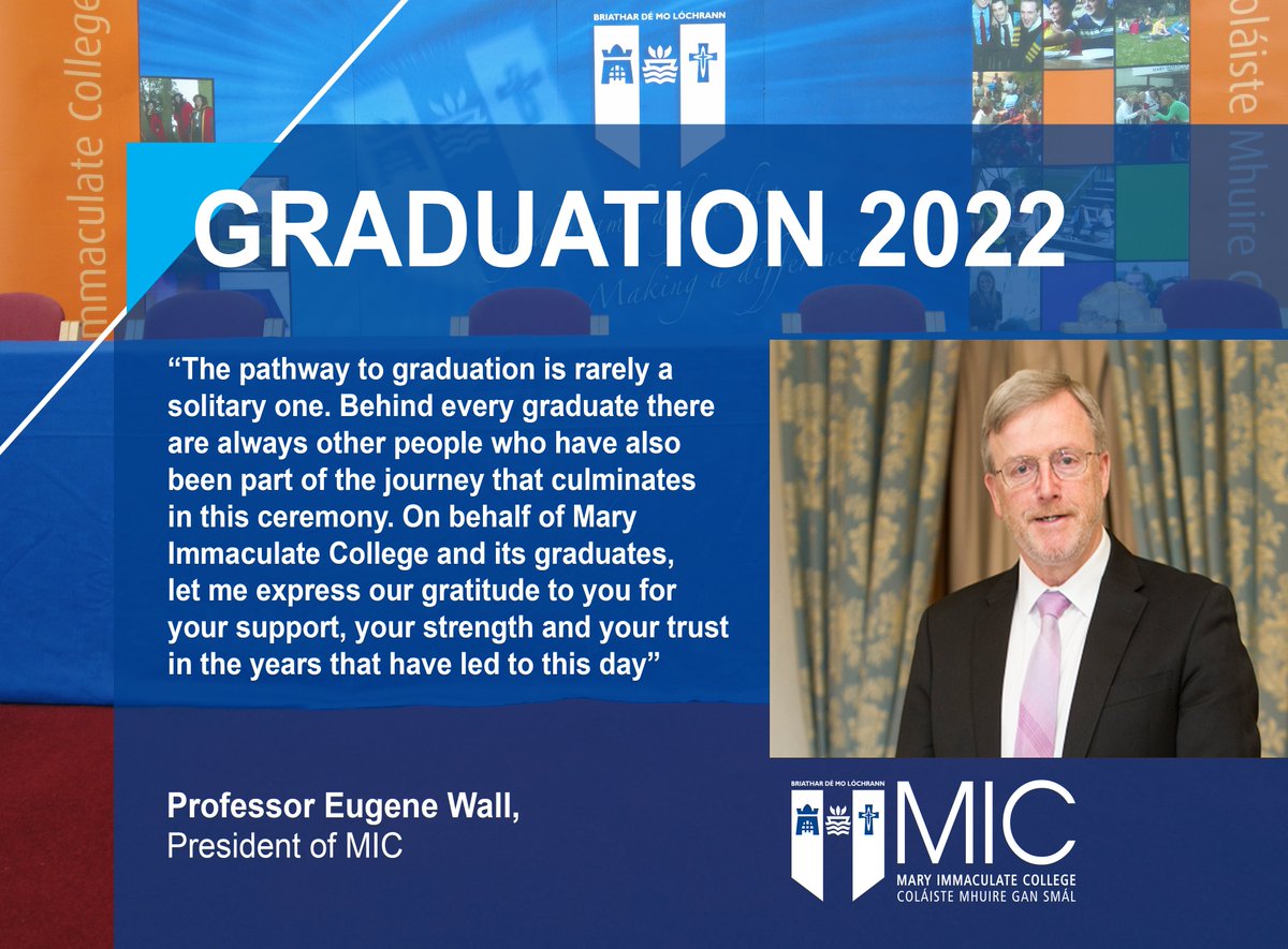 At the first of this year’s conferring ceremonies Professor Eugene Wall, President of MIC has congratulated all who have graduated and all who have helped in each graduate’s journey.