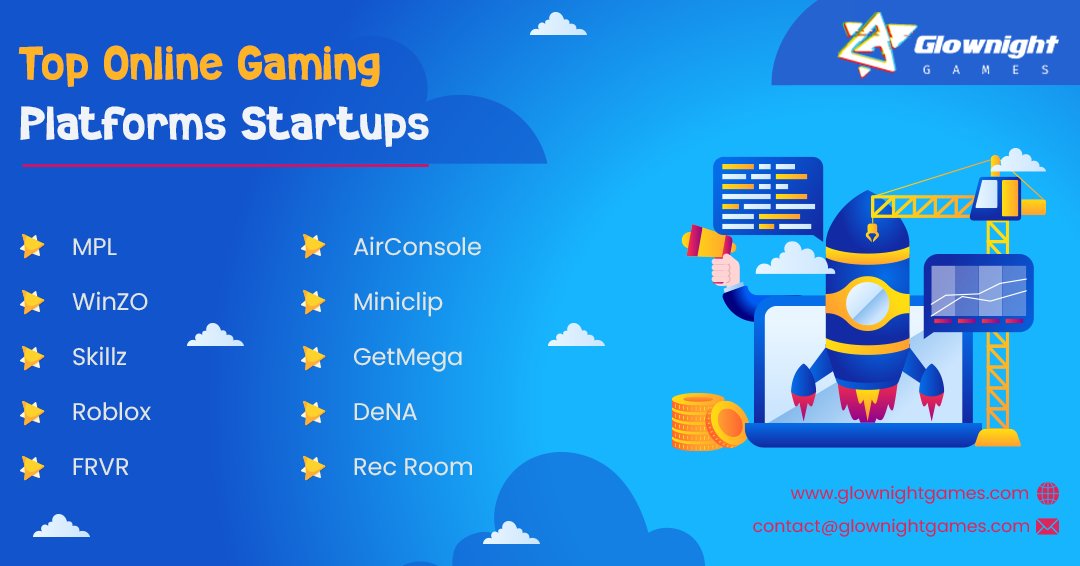 GlowNightGames's tweet photo. Top Online Gaming Platforms Startups
Connect with us for more details - https://t.co/cYOoaA2SzH
#glownightgames #gamingplatforms
#OnlineGamingPlatforms #mpl #winzo #skillz #roblox #frvr #airconsole #miniclip #getmega #dena #recroom #startup #gamedevelopment #gaming https://t.co/pP9iwcOHHd