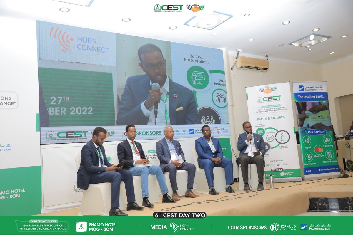 JamhuriyaUniv's tweet photo. Our 2nd-panel discussion is underway. The panel discussion underlines "Impact of environmental pollution on sustainable development goals." Our panelists: Prof. Dr. Ibrahim Dagane Ali,  a Senior Agricultural and Resilience Specialist;
#CEST2022
3/1 https://t.co/OPATSM058D