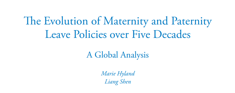 LeaveNetwork's tweet photo. This new @WorldBank report analyzes the evolution of maternity &amp; paternity leave across in 190 countries over 52 years. The data show striking differences both within and between countries in how leave distribution for parents upon the birth of a child has evolved. https://t.co/yGrToBzwpQ