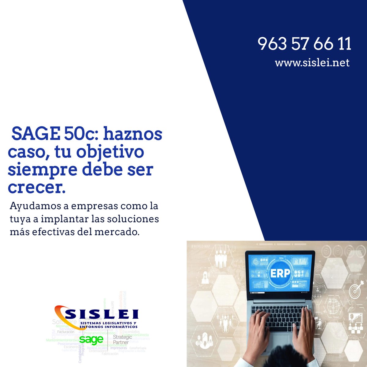 sislei's tweet photo. ¿Necesitas una solución eficiente y accesible para la gestión de tu nueva empresa? La opción perfecta es SAGE 50c 🤓 Pensado para ayudar a crecer a pequeñas empresas, te ofrece funciones de gestión comercial y contabilidad integradas. https://t.co/Klp2Sszl3s