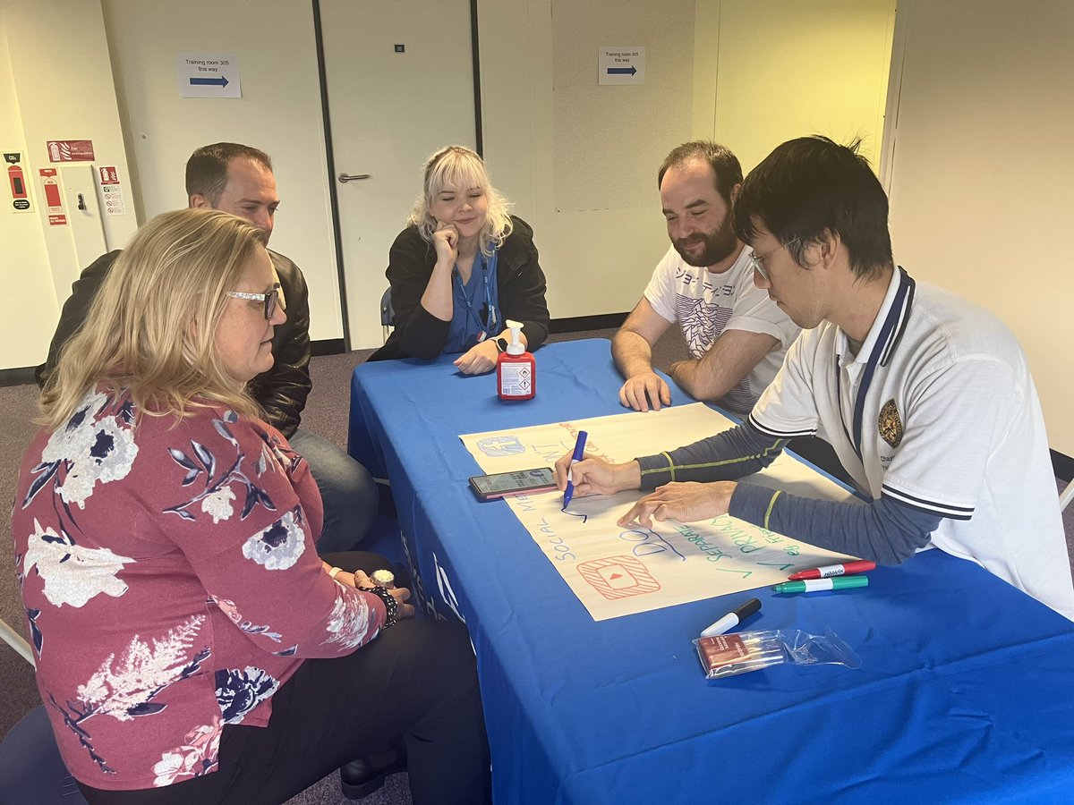 NikAnderson1974's tweet photo. A lively and energetic face-to-face preceptorship session last month about professional values! Looking forward to another one this month discussing all aspects of team dynamics… @BHFT #preceptorship https://t.co/rxxr2uYZie