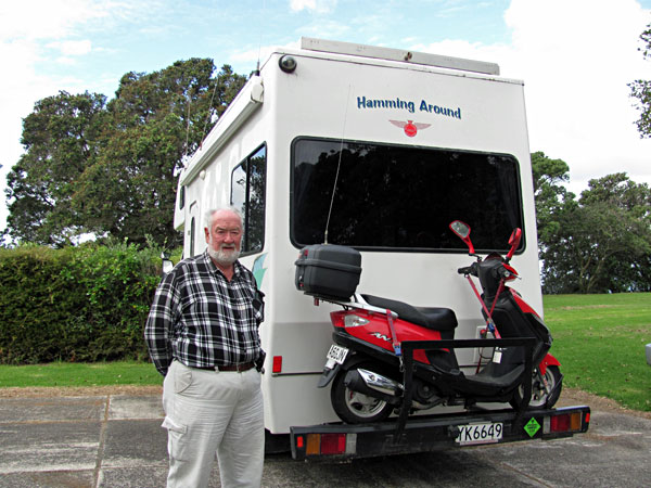 Gareth Bradshaw ZL3VP of Christchurch has become a Silent Key, aged 80. He is pictured here while visiting Musick Point in 2012.