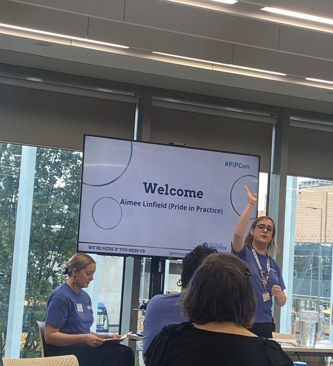 MattersSalford's tweet photo. @LGBTfdn welcomes us all to the Pride in Practice conference #PIPCon looking forward to learning and engaging in conversations today #LGBTQ+ #Salford https://t.co/dYOzw9Ptnq