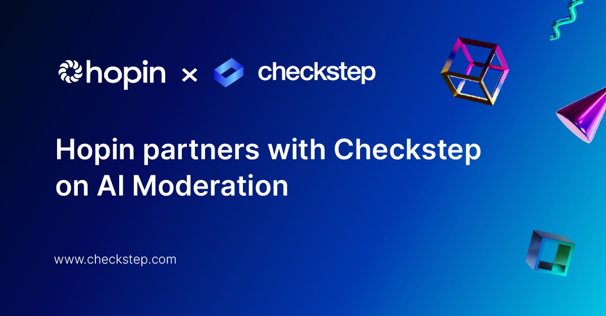 We're excited to announce that Checkstep is working with Hopin to proactively fight bad actors on the Streamable video hosting platform. 
<a href="/hopin/">kj</a> @streamable
.
#trustandsafety #ai #contentmoderation