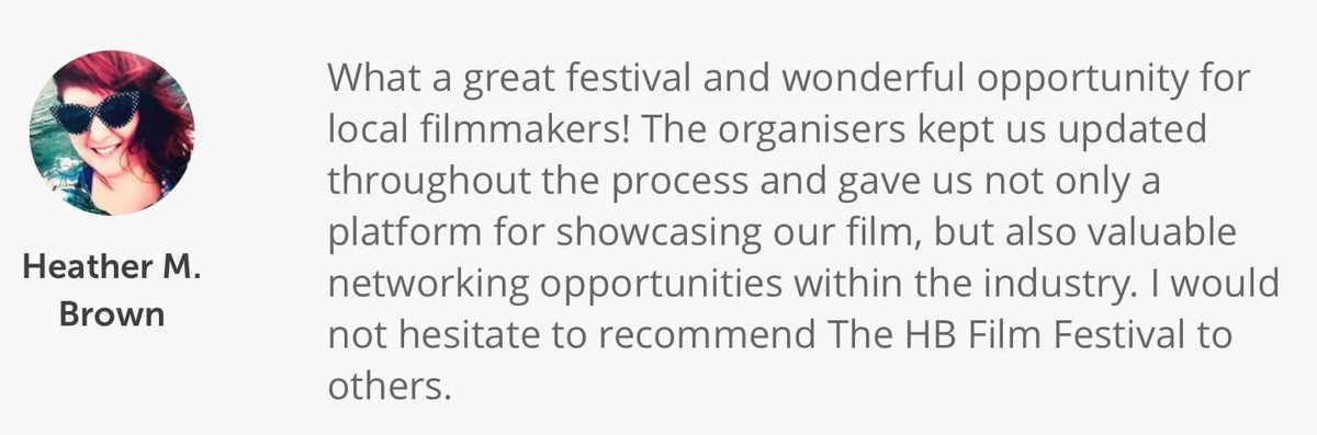 Another cracking 5* review for the HBFF22. Thanks @ProductionsStra