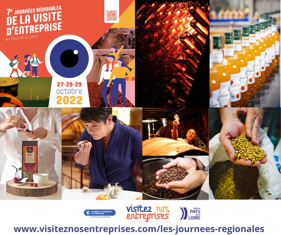 VNEpdl's tweet photo. Profitez de ces 3 Journées Régionales de la Visite d'Entreprise en #PaysdelaLoire pour pénétrer dans l'univers des #thés, #cafés, #sirops, #liqueurs, #bières, #cidres et #vins...
230 #entreprises vous ouvrent grand leurs portes
Plus d'informations : https://t.co/Jf3rETMmq5 https://t.co/mkXBBOm4fR