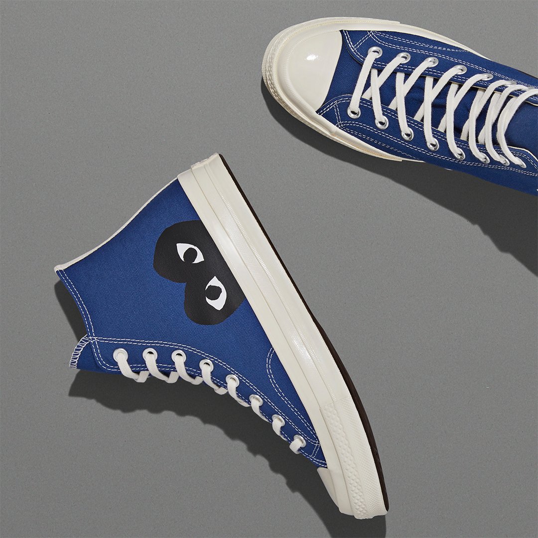 A fan-favorite collab, the Comme des Garçons PLAY Chuck 70 sneaker puts a zany spin on a classic. Shop now: converse.co.za/limited-editio…