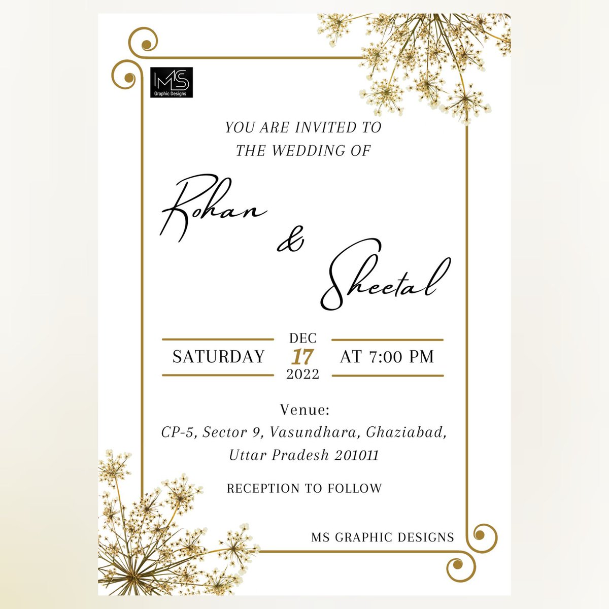 Wedding Invitation of Rohan x Sheetal🥀💫

Need graphic design services ..!! Dm me
I would like to see your designs.
Tag me @ms_graphic_designs_

#graphicdesign #weddingedits #weddingdesign #einvitation #invitation