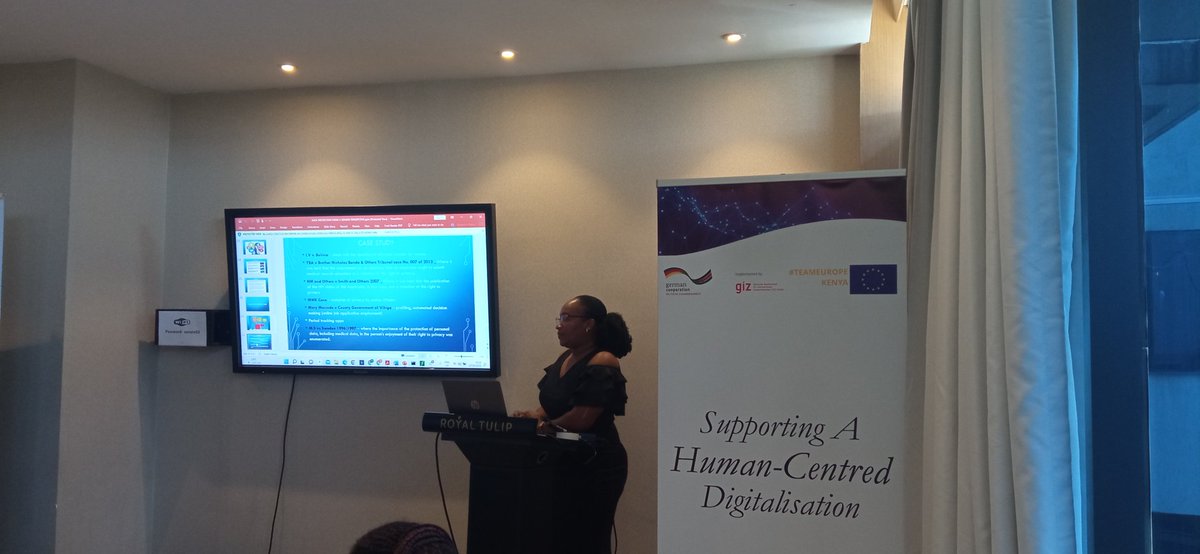 writing_flo's tweet photo. Cynthia Chepkemoi, Advocate of the High Court and Data Privacy Counsel is taking us through the data protection challenges in the digital space and some case studies on data protection violations.
#DataPrivacy4Women https://t.co/0oGXVUAZqT