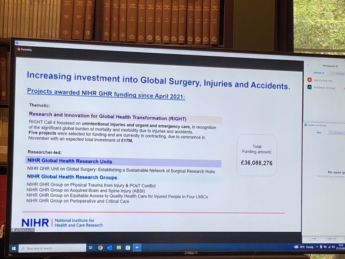 @GlobalSurgeryI1 Dhruv Ghosh @aneelbhangu opens an exciting programme @RCSnews to celebrate @NIHRglobal units and groups in #surgery #perioperativecare 🌏🌎🌍