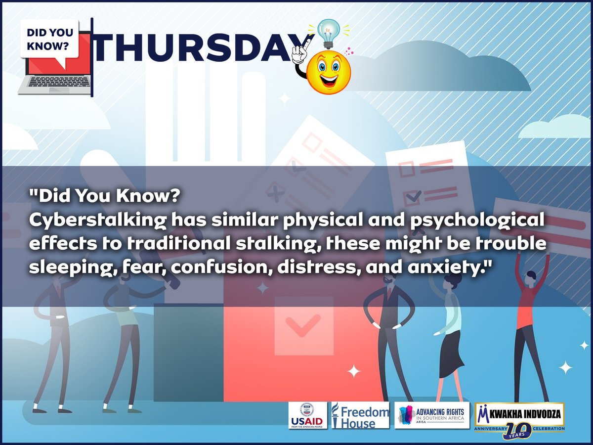 Always remember its a human being on the other end of that phone, while you might not physically see the impact of constant cyberstalking best believe it, its unsettling to the victim. #DidYouKnow #Cyberstalking #Cyberspaces #KwakhaIndvodza