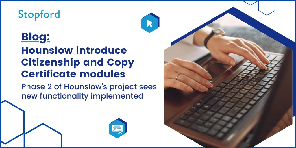 We're pleased to have launched the 2nd phase of our project with the <a href="/LBofHounslow/">Hounslow Council</a>'s registrars! 

Going live with our Citizenship and Copy Certificate modules, we spoke to Julie Gillies about how these new features will impact the service going forward.

ow.ly/NkxR50Ll2iS